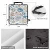 T&H XHome Car Seat Protector, 2 Pack Kick Mats Back Seat Protector Summer Ocean Blue and Brown Starfish Seashell Coral Waterproof Backseat Cover for Kids Universal Fit Automotive Interior Protectors view 2