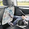 T&H XHome Car Seat Protector, 2 Pack Kick Mats Back Seat Protector Summer Ocean Blue and Brown Starfish Seashell Coral Waterproof Backseat Cover for Kids Universal Fit Automotive Interior Protectors view 4