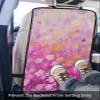 Car Seat Protector, 2 Pack Kick Mats Back Seat Protector Spring Flowers Chrysanthemum Oil Painting Gradient Purple Waterproof Backseat Cover for Kids Universal Fit Automotive Interior Protectors view 3