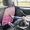 Car Seat Protector, 2 Pack Kick Mats Back Seat Protector Spring Flowers Chrysanthemum Oil Painting Gradient Purple Waterproof Backseat Cover for Kids Universal Fit Automotive Interior Protectors view 4