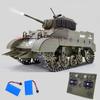 Ssccgym Remote Control Light Tank US M5A1 Stuart Tank 1/16 War RC Military Vehicle Simulation Smoke Barrel Lifting/Turret Rotation 360 Degrees/NO-Shooting/Collection Model / 2Batteries view 1