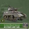 Ssccgym Remote Control Light Tank US M5A1 Stuart Tank 1/16 War RC Military Vehicle Simulation Smoke Barrel Lifting/Turret Rotation 360 Degrees/NO-Shooting/Collection Model / 2Batteries view 2
