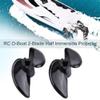 POENVFPO 4PCS RC Boat 2 Blades Propellers, Hole 4mm Diameter 40mm Plastic Full Immersion Propeller for RC Boat Model Boat (Two Pairs) view 2