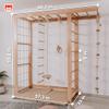 Wood And Hearts Swedish Ladder Indoor Kids Gym, Montessori Play Gym Climbing Set, Wooden Indoor Playground for Toddlers with Accessories (Without Wall Panels, Big Bridge) view 3