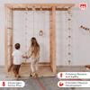 Wood And Hearts Swedish Ladder Indoor Kids Gym, Montessori Play Gym Climbing Set, Wooden Indoor Playground for Toddlers with Accessories (Without Wall Panels, Big Bridge) view 4