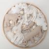 Safari Mobile for Crib - A Neutral Handmade White Jungle Crib Mobile with Safari Animals Clouds and Stars for a Neutral Nursery view 4