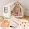 Kids Tent, Large Tent for Kids with Mat & Star LED Lights,Toddler Toys for Boys & Girls,Indoor Outdoor Teepee Tents for Boys Girls,47 x 40 x 50,White view 3