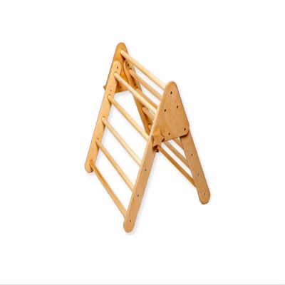 Montessori Wooden Climbing Triangle for Kids | Foldable Indoor Climbing Frame for Children & Toddlers | Wooden Playground Equipment (Medium)