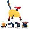Kids Exercise Bike - Indoor Stationary Cycle Riding Toy with Adjustable Seat - Kids Workout Equipment for Boys and Girls Ages 4 and Up by Hey Play view 2