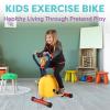Kids Exercise Bike - Indoor Stationary Cycle Riding Toy with Adjustable Seat - Kids Workout Equipment for Boys and Girls Ages 4 and Up by Hey Play view 4