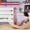 Montessori Wooden Seesaw for Kids | Rock&Roll teeter totter | Balance Board for Toddlers | Indoor Wooden Play Equipment | Handcrafted Wooden Toy for Physical Development | Children Wooden Rocking Toy view 2