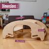 Montessori Wooden Seesaw for Kids | Rock&Roll teeter totter | Balance Board for Toddlers | Indoor Wooden Play Equipment | Handcrafted Wooden Toy for Physical Development | Children Wooden Rocking Toy view 3