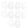 10 Pcs Dollhouse Miniature Cups Tumbler Mini Coffee Beer Mug Resin Dollhouse Molds Miniature House Decoration Accessories view 1