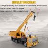 SNACKTANT Remote Control Crane Truck Toy for Boys - 2.4G Large RC Crane Truck with Light & Sound, 6 Channel Construction Toy with 2 Batteries, Tractor Toy Birthday for Kids 3-8 Years Old view 2