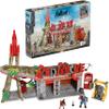 MEGA Fallout Action Figures Building Toys, Red Rocket Truck Stop with 824 Pieces, 2 Poseable Characters and Accessories, for Collectors view 1