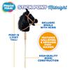 Nature Bound Stick Horse | Horse on a Stick with Sound Effects  Handcrafted Plush Stick Pony for Toddlers & Kids | Handsewn, Sturdy Wooden Handle | Pretend Play Horse Toy (Black) view 3