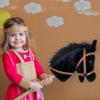 Nature Bound Stick Horse | Horse on a Stick with Sound Effects  Handcrafted Plush Stick Pony for Toddlers & Kids | Handsewn, Sturdy Wooden Handle | Pretend Play Horse Toy (Black) view 4