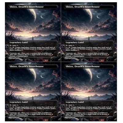 4x | Shizo, Death's Storehouse | Anime | Full Art | Foil or Non-Foil (Non Foil)