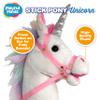 Playful Minds Stick Horse | Plush Handcrafted Hobby Horse Stick Pony Provides Fun Pretend Play for Toddlers & Preschoolers | Handsewn, Sturdy Wood, and Sound Effects (Unicorn) view 2