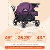 Baby Trend Navigator Plus 2-in-1 Stroller Wagon, Dash Plum view 3