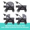 Baby Trend Navigator Plus 2-in-1 Stroller Wagon, Dash Plum view 4