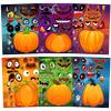 LINAYE 60 Sheets Halloween Crafts Stickers for Kids & Toddlers, Pumpkin Make Your Own Face Stickers, Halloween Treats Bag Stuffers, Activities & Games Fall Party Favors view 1