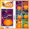 LINAYE 60 Sheets Halloween Crafts Stickers for Kids & Toddlers, Pumpkin Make Your Own Face Stickers, Halloween Treats Bag Stuffers, Activities & Games Fall Party Favors view 2
