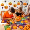 LINAYE 60 Sheets Halloween Crafts Stickers for Kids & Toddlers, Pumpkin Make Your Own Face Stickers, Halloween Treats Bag Stuffers, Activities & Games Fall Party Favors view 4