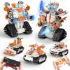 5in1 STEM Robot Building Toys for Kids, Remote & APP Controlled Robot Car Tank STEM Building Kit for Kids Science Learning, 689 Pcs DIY Building Blocks Set Gifts for Age 6 7 8 9 10 11 12+ Boys & Girls view 1