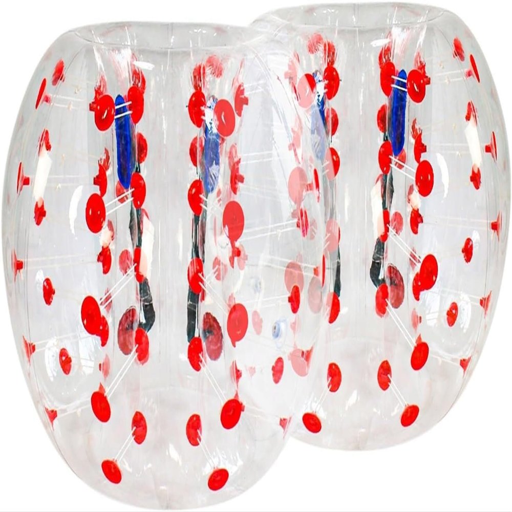 CukUJH 2 Packs Inflatable Bumper Ball, Inflatable Partner Bouncing Ball Sumo Game, Outdoor Physical Activity Game(1.5m)