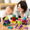 MSKOLER Magnet Robot Toys for Kids 3-5 - Magnetism Stacking Transform Boys Toys for Ages 5-7 with Storage Box, Set for Toldllers Age 3-8 Years Old Girls, Christmas and Birthday Gifts view 2