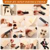 Boao DIY Guitar Kit 21 Inch Make Your Own Ukulele DIY Kit with Installation Tools Soprano Guitar Build Craft Unfinished Wooden Ukulele Crafts for Amateur Beginner(Heart) view 4
