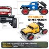 FCX24 RC Crawler 1/24 Remote Control Car, Power Wagon 4WD RC Crawler Two-Speed Shift, RC Rock Crawler 8Km/h with Portal Axle Metal Gears for Adults (Red) view 2
