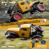 FCX24 RC Crawler 1/24 Remote Control Car, Power Wagon 4WD RC Crawler Two-Speed Shift, RC Rock Crawler 8Km/h with Portal Axle Metal Gears for Adults (Yellow) view 4