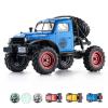 FCX24 RC Crawler 1/24 Remote Control Car, Power Wagon 4WD RC Crawler Two-Speed Shift, RC Rock Crawler 8Km/h with Portal Axle Metal Gears for Adults (Blue) view 1