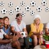 24 Pcs Inflatable Mini Soccer Balls Soccer Party Decorations Small Soccer Balls with Hanging Rope Hooks Summer Swimming Pool Beach Ball Water Games Blow up Sport Toys Beach Birthday Party Decorations view 4
