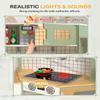 Babytronic Corner Wooden Play Kitchen Set for Kids w/Lights & Sounds, Pretend Play Kitchen Playset with Stove, Microwave, Ice Maker & Accessories, Perfect for Toddlers & Multiple Children (Green) view 3