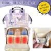 Artiglow Custom Diaper Bag Backpack, Upgraded Large Capacity Baby Bag, Personalized Diaper Changing Backpack with Name, Multifuction Mommy Bag with Insulated Pockets, Girls Baby Bag, Butterfly Purple view 4