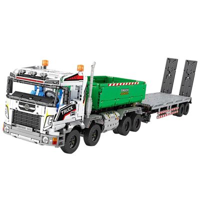 BrickCraftWorks RC Engineering Vehicle Building Block, 2950PCS Hook Crane Model Building Blocks Bricks Toys, STEM Engineering Construction Toys (2950PCS/RC Version), 110 x 19 x 23cm, 52T1051SJ5W
