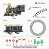JQ JUQU Electric Train Set for Kids Ages 4-8, Complete Toy Train with Locomotive, Cars & Tracks, LED Lights & Sounds for Indoor Railway Play view 2