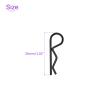 DMiotech 20Pcs Body Clips Pins with Pull Tabs, Black Universal RC Cars Parts Shell Replacement Parts for 1/10 1/12 Scale RC Car view 4