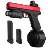Gel Blaster Toys X2 for Ages 14 & Up and Adults,Full Auto Splatter-Blaster with Drum,Long Hopper,Safety Light and Goggles for Activities Team Game,Red view 1