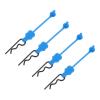 DMiotech 4Pcs Body Clips Pins RC Car Shell Bolt Clip Model Car Body Clips Pins Blue Universal Shell Replacement Parts for 1/10 Scale RC Car view 1