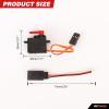 RCAWD Steel Gear FCX24M Steeing Servo & 15T Servo Arm Horn for FMS 1/24 FCX24M Series Upgrades Part view 2