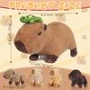 5 in 1 Capybara Plush, 14.2" Capybara Stuffed Animal with Babies Inside, Mommy Stuffed Capybara Plushies Pillow Toys with 4 Baby Capibaras Peluches for Kids Valentines Birthday Gifts Party Favors view 2