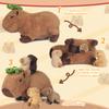 5 in 1 Capybara Plush, 14.2" Capybara Stuffed Animal with Babies Inside, Mommy Stuffed Capybara Plushies Pillow Toys with 4 Baby Capibaras Peluches for Kids Valentines Birthday Gifts Party Favors view 4