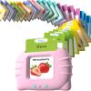 Airbition Bilingual Pink Spanish and English Talking Flash Cards, Pocket Speech Therapy Tools with 510 Words, Montessori Language Learning Aids, Children's Sensory Learning Kits view 1