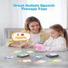 Airbition Bilingual Pink Spanish and English Talking Flash Cards, Pocket Speech Therapy Tools with 510 Words, Montessori Language Learning Aids, Children's Sensory Learning Kits view 4