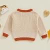0-3T Halloween Sweater Baby Boy Girl Fall Winter Clothes Pumpkin Costumes Knit Sweatshirt Infant Toddler Outift (White, 9-12 Months) view 3