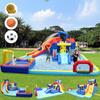 10 in 1 Inflatable Water Slide Bounce House for Kids,19ft L x 17ft W x 8ft H,Blow Up Water Slide for Backyard,Inflatable Pool Slide with Blower,Splash Pool & Water Gun & Climbing Wall & Dual Pools view 1